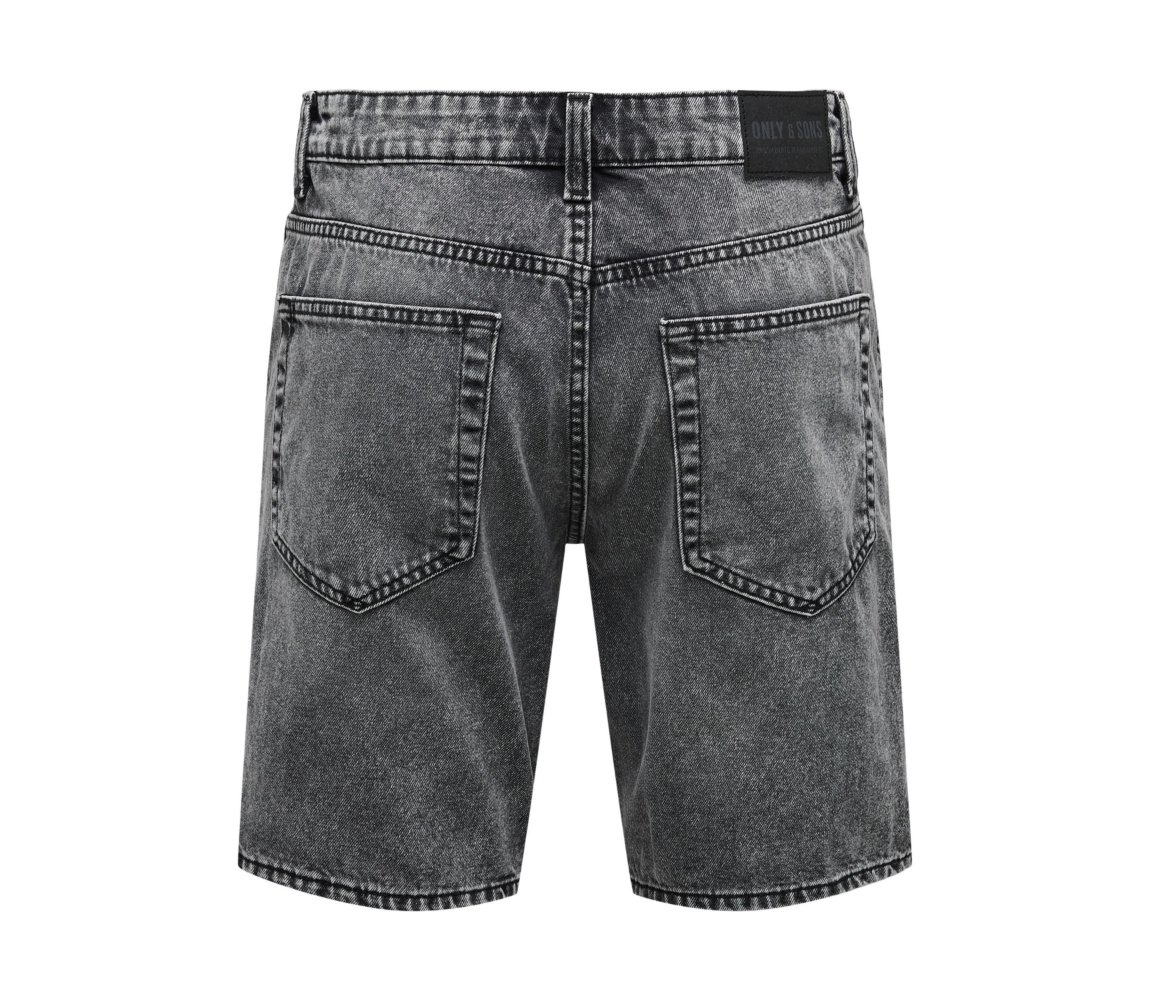 Only & Sons Edge Mid Grey Shorts - Cloving.co.uk
