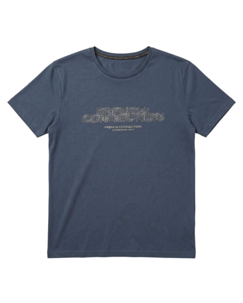 French Connection Double Logo Crew Neck T-Shirt 