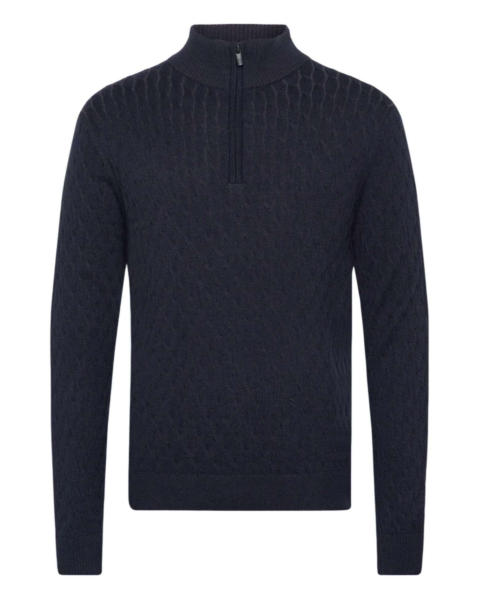 French Connection Cable 1/4 Zip Jumper 