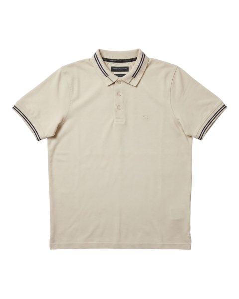 French Connection Mataware Tipping Organic Polo T-Shirt