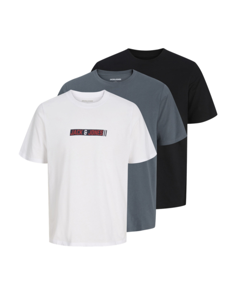 Jack & Jones Jjmunk Tee Ss Crew Neck 3pk Mp