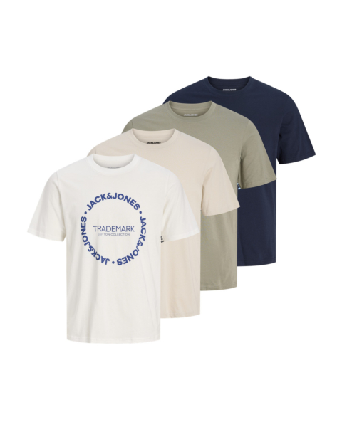 Jack & Jones Jjbenson Tee Ss Crew Neck 4pk Mp