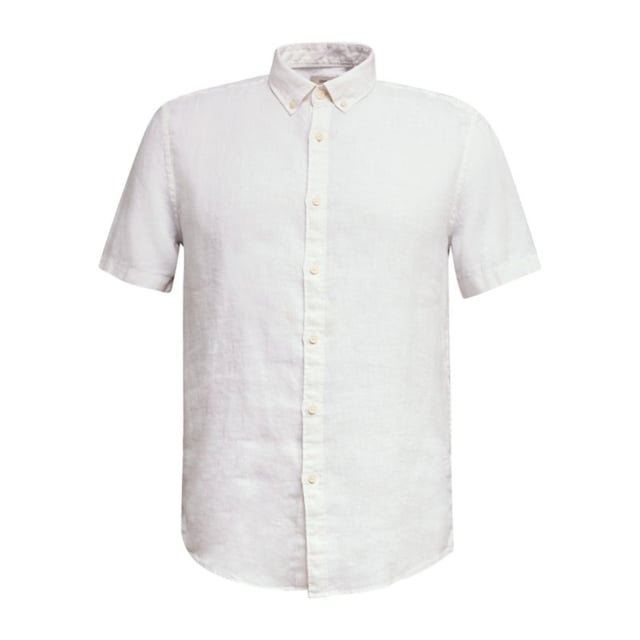 Esprit 100% Linen Button Down Short Sleeve Shirt