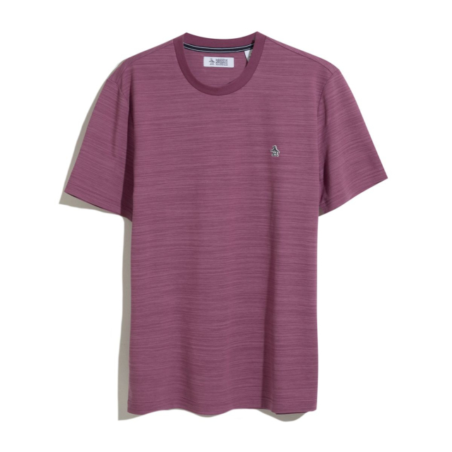 Original Penguin Textured Crew Neck Short Sleeve T-Shirt