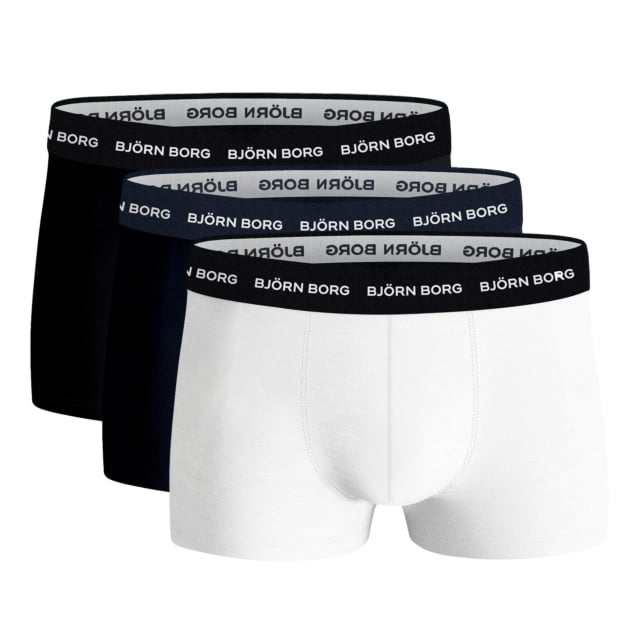 Bjorn Borg 3 Pack Cotton Stretch Trunks