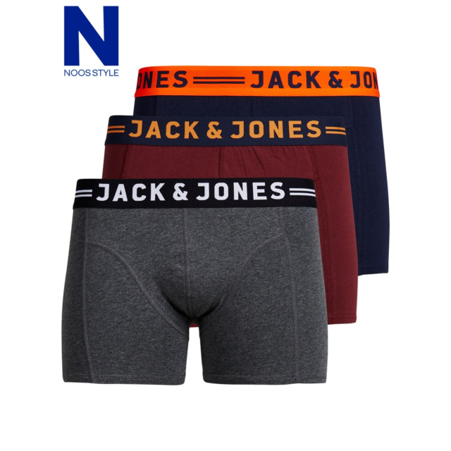 Jack & Jones Clichfeild 3 Pack Trunks 
