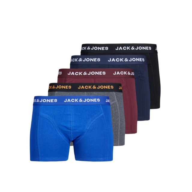Jack & Jones 5 Pack Multi Coloured Boxers