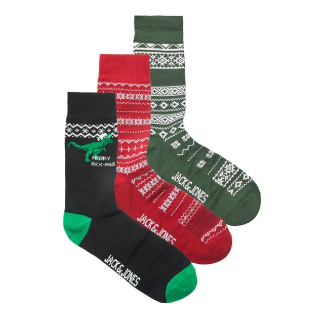 Jack & Jones Re-Xmas 3 Pack Socks Giftbox Set