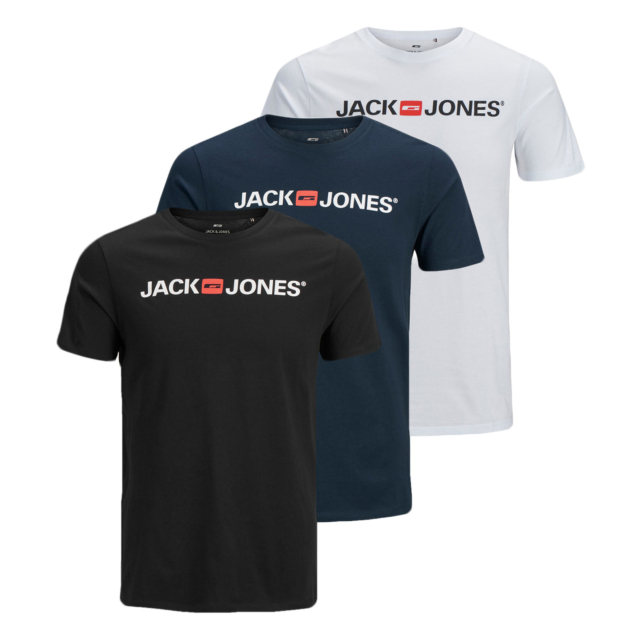 Jack & Jones 3 Pack Corp T-Shirt
