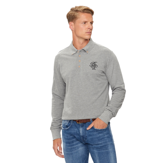 Brave Soul Klay Long Sleeve Polo