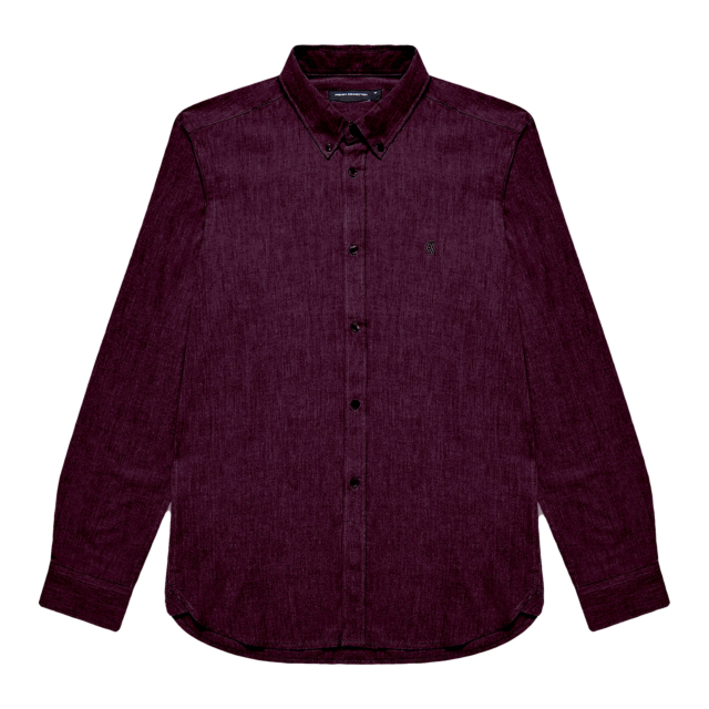 French Connection Oxford Logo Long Sleeve Shirt
