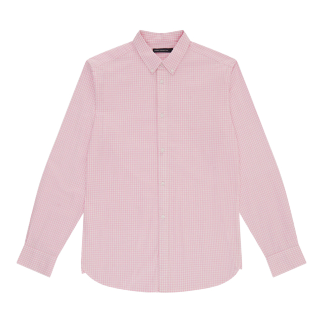 French Connection Gingham Pocket Long Sleeve Shirt