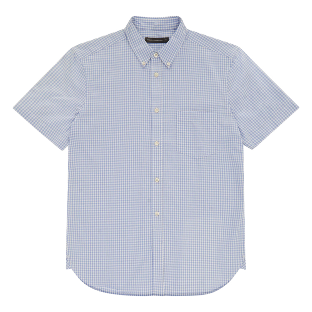 French Connection Gingham Pocket Short Sleeve Shirt
