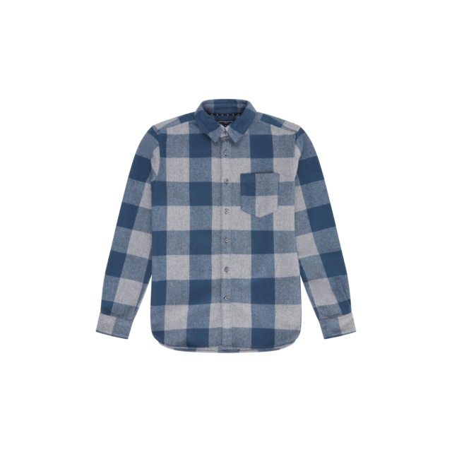 French Connection Neve Long Sleeve Check Shacket Shirt