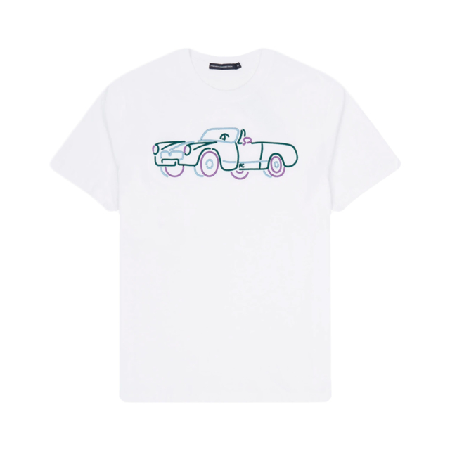 French Connection Embroidered Vintage Car T-Shirt