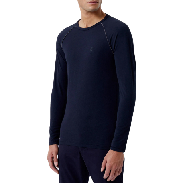 French Connection Raglan Piping Long Sleeve T-Shirt
