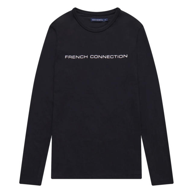 French Connection Long Sleeve Logo T-Shirt