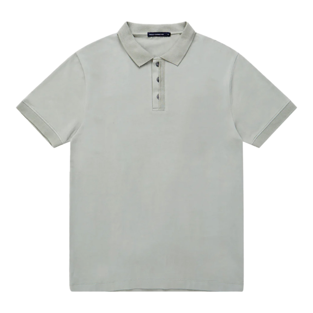 French Connection Layered Placket Jersey Polo Shirt