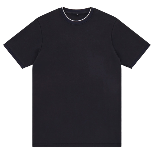French Connection Pique Tipped Crew T-Shirt
