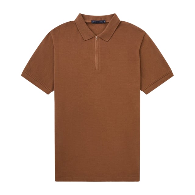French Connection Ottoman Zip Polo Shirt
