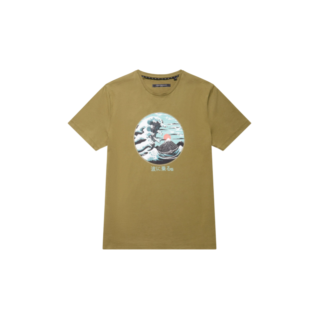 French Connection Great Wave Organic Graphic T-Shirt