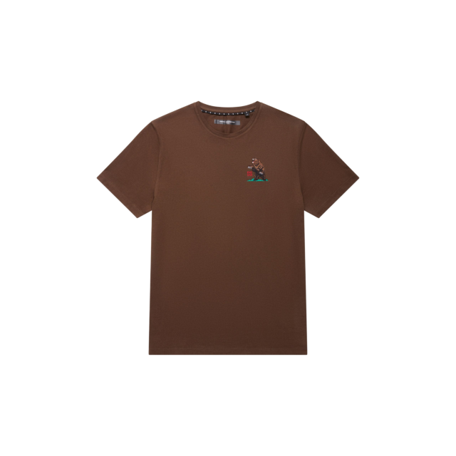 French Connection Embroidered Bear Organic Graphic T-Shirt