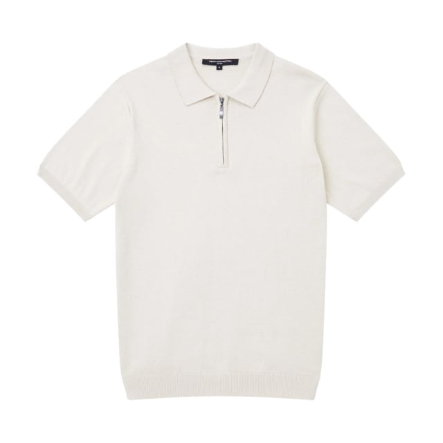 French Connection Zip Neck Short Sleeve Polo Shirt