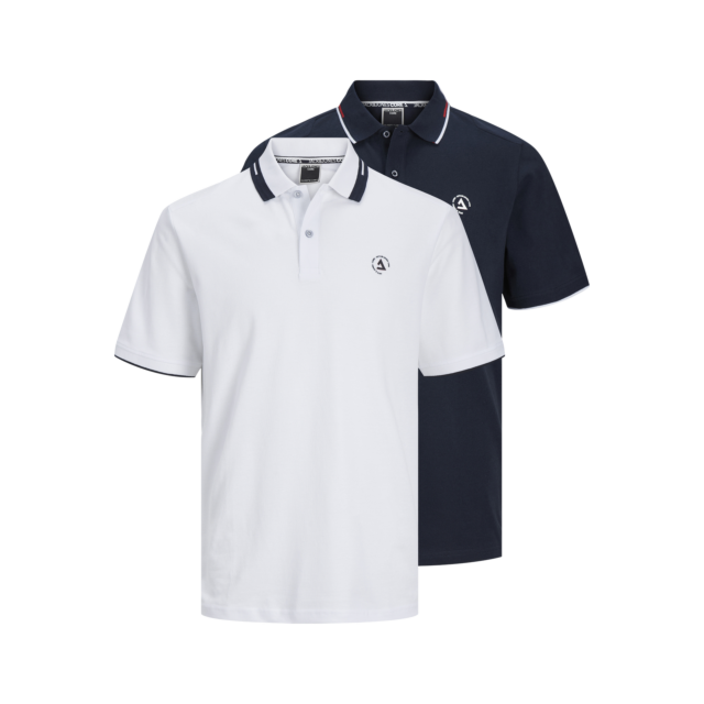 Jack & Jones Hass Logo Polo SS 2pk MP