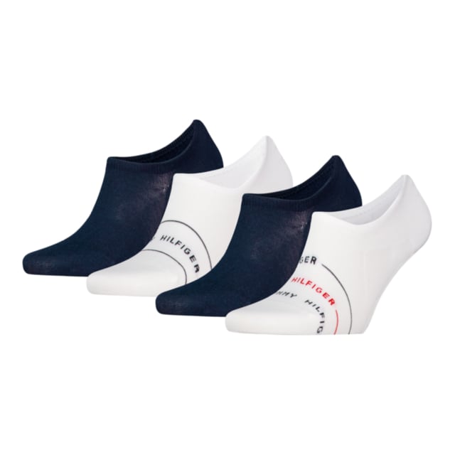 Tommy Hilfiger MEN GIFTBOX FOOTIE BRANDED 4 Pack