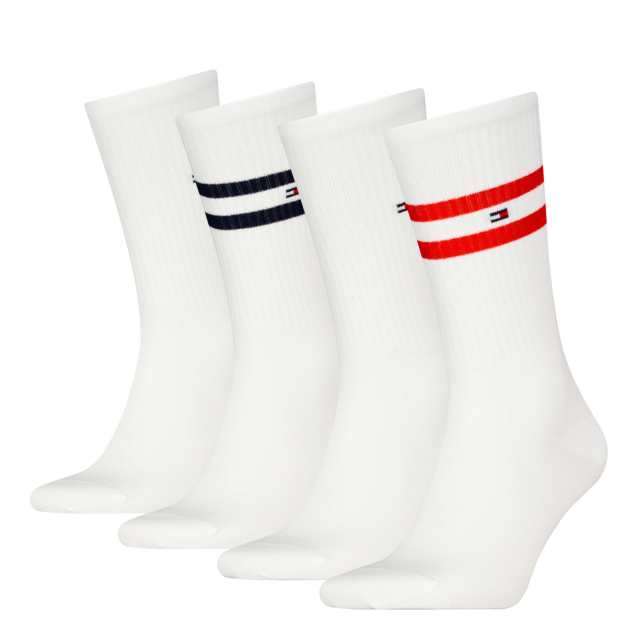 Tommy Hilfiger MEN GIFTBOX SOCK SPORT STRIP 4 Pack