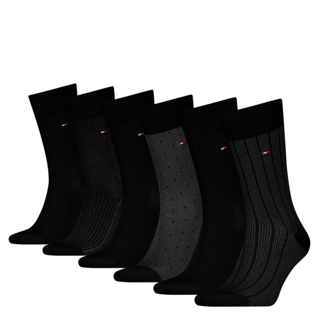 Tommy Hilfiger Birdse 6 Pack Cotton Based Crew Socks