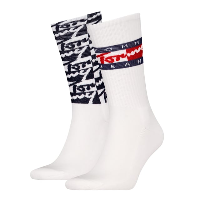 Tommy Hilfiger Flag 2 Pack Cotton Based Crew Socks