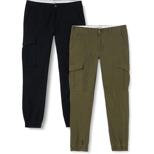 Jack & Jones Marco Joe 2 Pack Cuffed Cargo Trousers