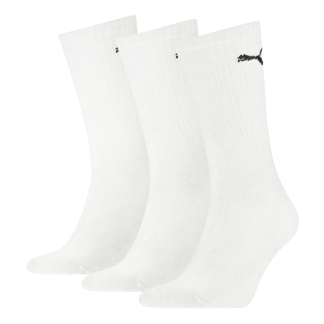 Puma 3 Pack Regular Crew Cushioned Sole Soft Cotton Socks