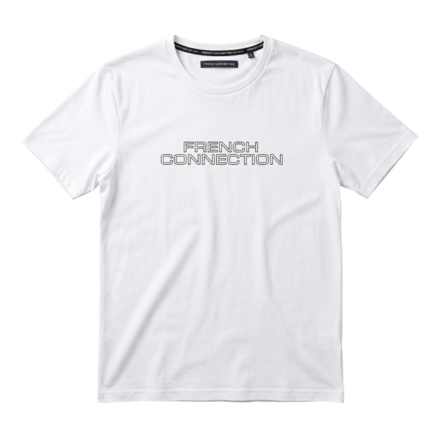French Connection Organic Print Crew Neck T-Shirt