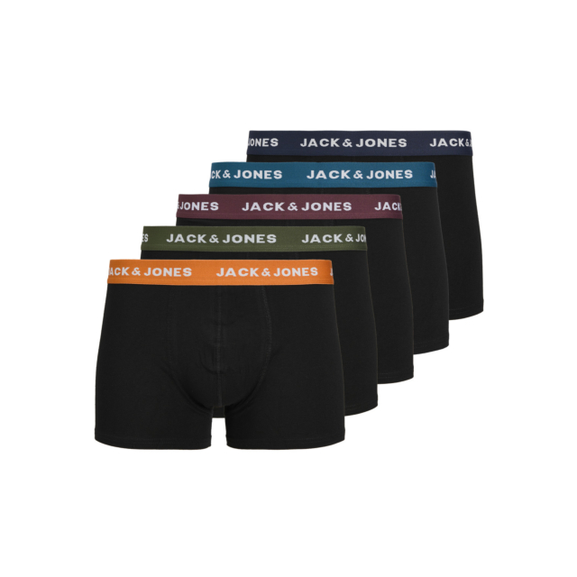Jack & Jones Jacoliver Solid Trunks 5 Pack Underwear