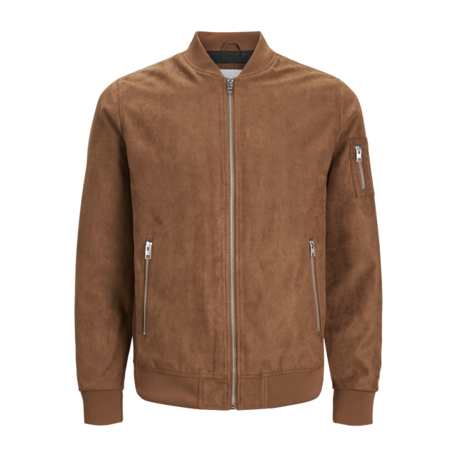 Jack & Jones Rocky Faux Suede Bomber Jacket