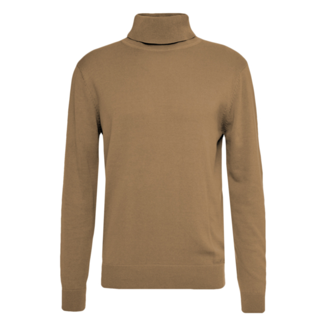 Brave Soul Mens Hume Turtle Roll Neck Ribbed Trim Jumper 