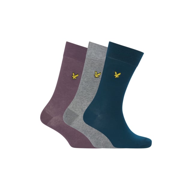 Lyle & Scott Angus 3 Pairs Premium Cotton Socks