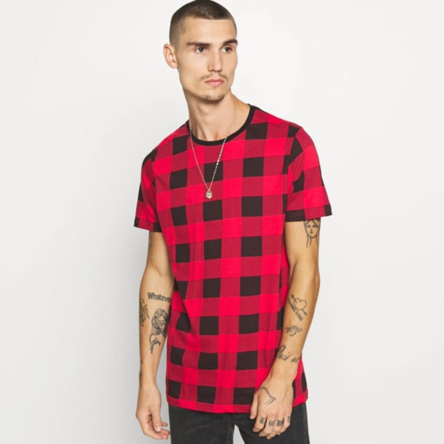 Brave Soul Checked T-Shirt Derulo