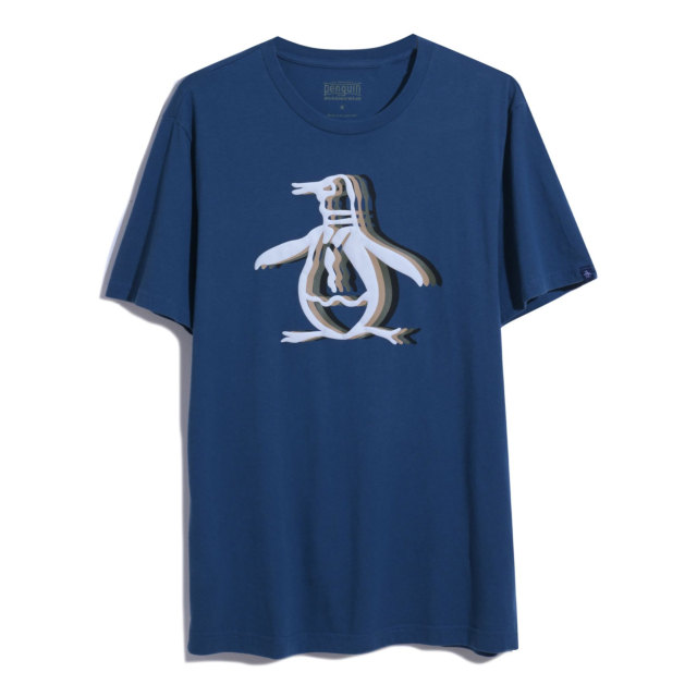 Original Penguin Sticker Pete Print Short Sleeve Crew Neck T-Shirt