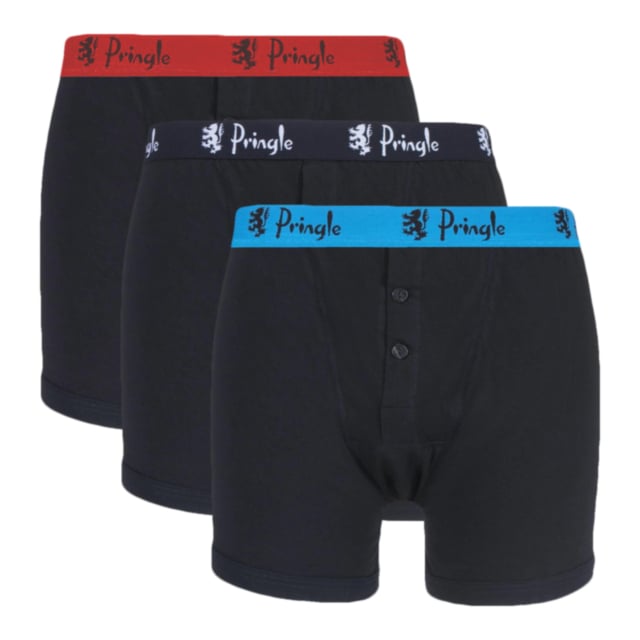 Pringle 3 Pack William Button Front Cotton Boxers