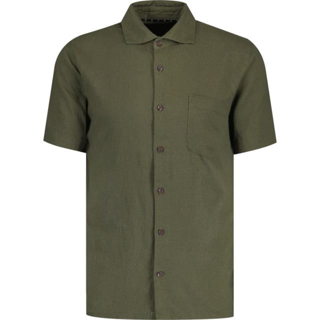 French Collection Short Sleeve Linen Shirt