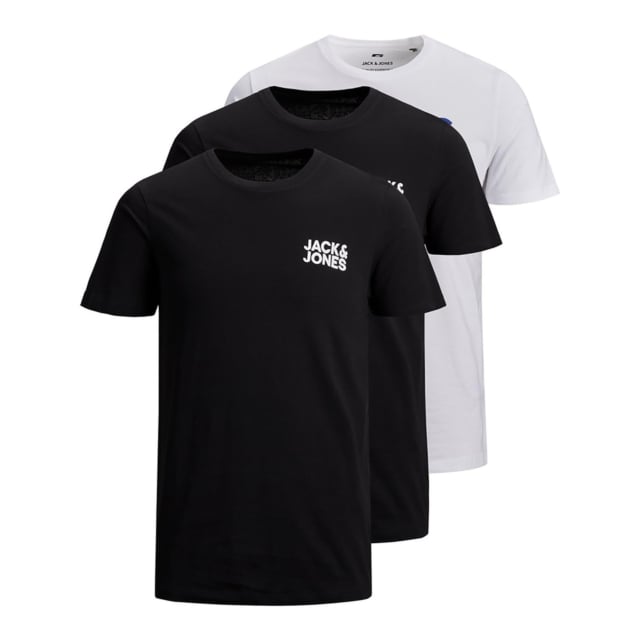 Jack & Jones Corp 3 Pack Logo T-Shirt