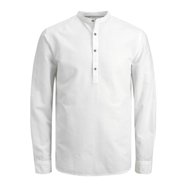 Jack & Jones Summer Half Placket Linen Blend Shirt