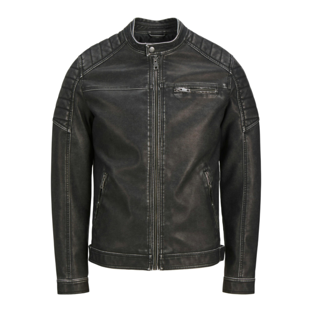Jack & Jones Jjerocky Washed Pu Jacket