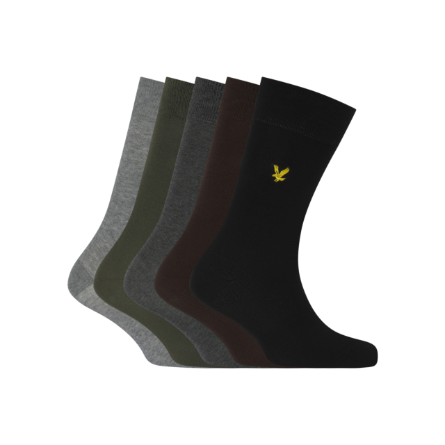 Lyle & Scott Liam 5 Pairs Premium Cotton Socks