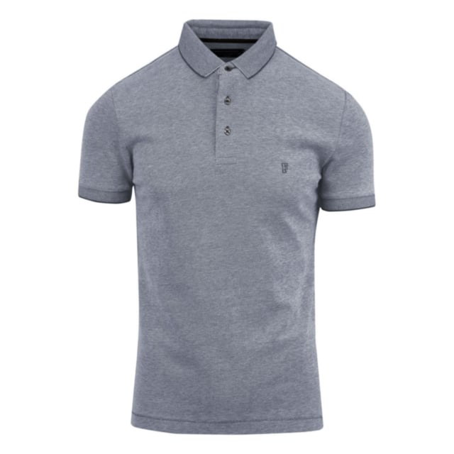 French Connection Tipped Pique Oxford Polo