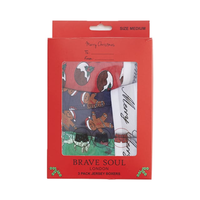 Brave Soul Dino 3 Pack Boxers