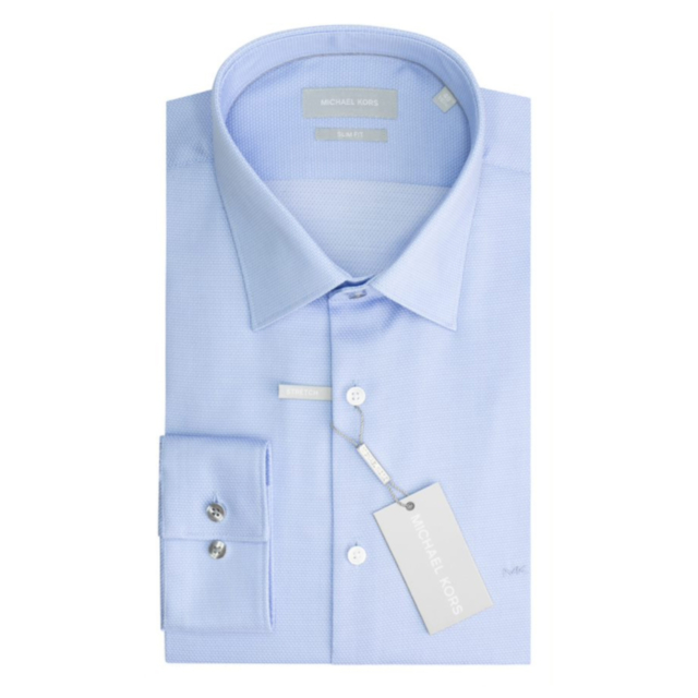 Michael Kors Dobby Stretch Slim Fit Shirt